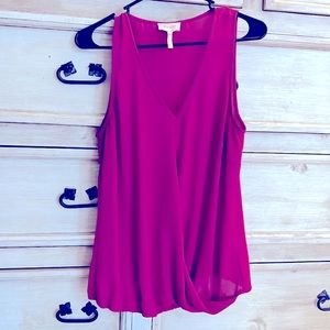Sleeveless, v-neck, lightweight dressy blouse